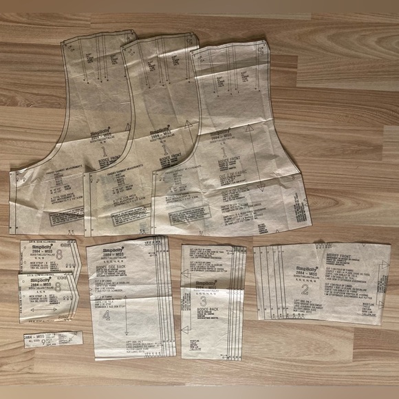 Simplicity 2884 Misses Dress In Two Lengths - Picture 2 of 4